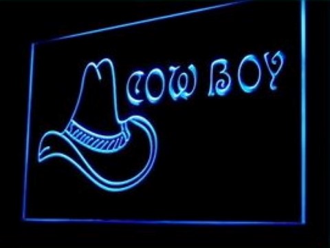Cowboy Hat LED Neon Sign